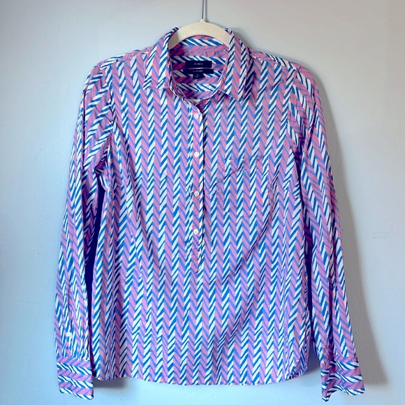 J. Crew Tops - I.Crew Print Cotton Blouse